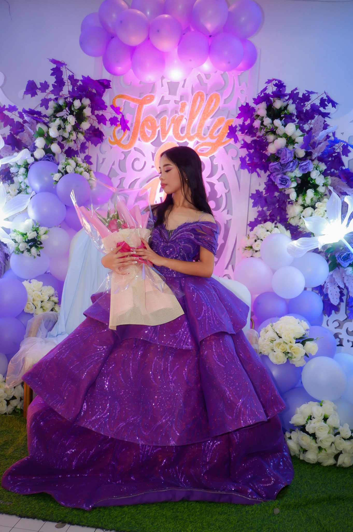 Debut Backdrop with Name